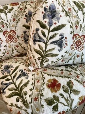 Funda de almohada moderna Southern Home Veneto talla completa 88x92 multicolor floral Foto 1 de 4