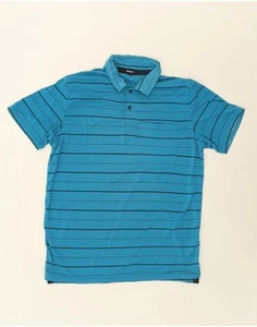 ROHAN Mens Polo Shirt Medium Blue Striped Polyester CL19 - Picture 1 of 5