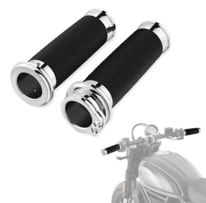 1" Motorcycle Handle Bar Hand Grips For Harley-Davidson Sportster 883 - Picture 1 of 13