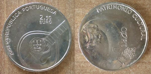 Portugal 2.50 Euro 2008 Coin Fado Traditional Music Free Shipping Worldwide - Picture 1 of 3