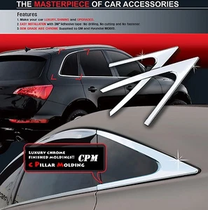 Window Rear C Pillar Molding Chrome Trim 2P For 16 Kia Optima : All new K5 - Picture 1 of 9