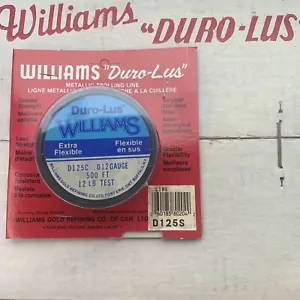 Williams Duro-Lus 12lb 500’ Trolling Wire Single Strand Surgical Stainless Steel - Picture 1 of 4