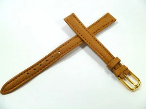 10 mm BRAUN UHRENARMBAND ARMBAND KALBSLEDER UHRENBAND LEDER 1006 - Picture 1 of 3