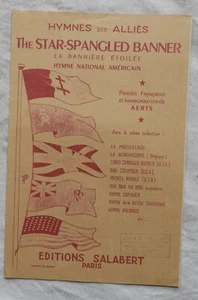 Partition ancienne " THE STAR-SPANGLED BANNER " Hymne national américain - Picture 1 of 2