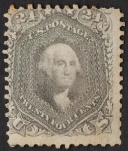 US Sc# 78b *UNUSED RG H* { 24c WASHINGTON } STRONG COLOR "SCARCE" CV$ 1,000.00 - Picture 1 of 2