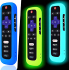 3-Pack Glow in the Dark Roku Remote Case - Silicone Protective Cover for TCL 