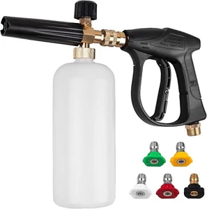 High-pressure cleaner short gun, foam cannon with 1/4 inch quick connection - Picture 1 of 7