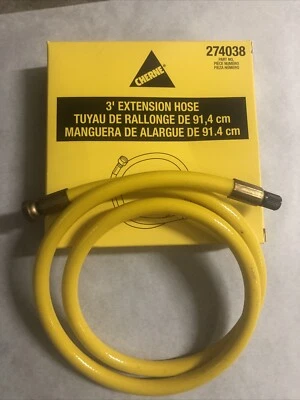 Cherne 274038 Three Foot Air pump Test Extension Hose  Yellow - Image 1 of 2
