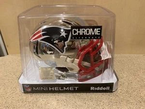 Ty Law Signed Auto New England Patriots Chrome Mini Helmet HOF JSA COA - Picture 1 of 10
