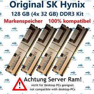 128 GB (4x 32 GB)Lrdimm ECC DDR3-1600 Lenovo System x3950 X6 Server RAM - Picture 1 of 1