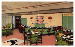 GALLUP, NUEVO MÉXICO - INTERIOR CAFETERÍA Y HOTEL EL RANCHO - POSTAL VINTAGE - Imagen 1 de 2