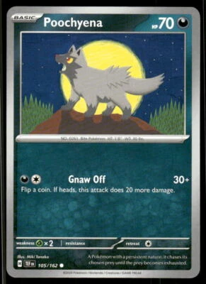 SV05: Temporal Forces #105/162 Poochyena - Image 1 of 2