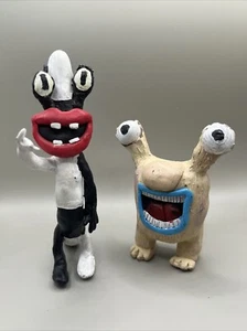 Set Of Two Vintage Hand Made “Aaahh!!! Real Monsters” Figures - Picture 1 of 16