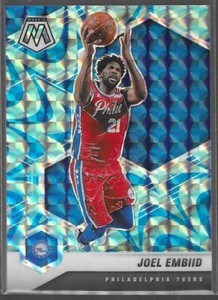 2020-21 Panini Mosaic Reactive Blue #164 Joel Embiid Sixers