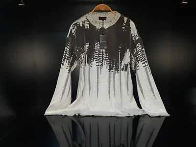 EMPORIO ARMANI SWEATERS WITH VELVET DETAILS-GRAY. - Image 1 of 4