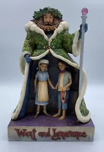 2008 Jim Shore Heartwood WANT AND IGNORANCE Ghost Of Christmas Present 4010354 - Picture 1 of 8