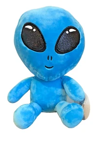 Nanco Blue Alien with Large Head & Big Black Sparkly Eyes 12" Plush Stuffed Toy - Picture 1 of 13