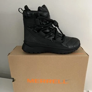 Merrell Cloud Puff isolierte wasserdichte schwarze Damen-Schnürstiefel Größe 7,5 - Bild 1 von 7