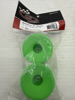 DE Racing Speedline Buggy Rear Wheel B6.3 B6.4 B74.1 B74.2 TLR 22 22X-2 Green - Image 1 of 2