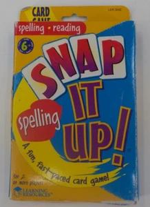 LEARNING RESOURCES SNAP IT UP CARD GAME SPELLING READING SOUNDS USED COMPLETE - Picture 1 of 13