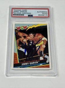 Signed SCOTT HALL 1992 Topps UK WCW Jimmy Garvin ERROR Wrestling RC #35 PSA DNA - Picture 1 of 3