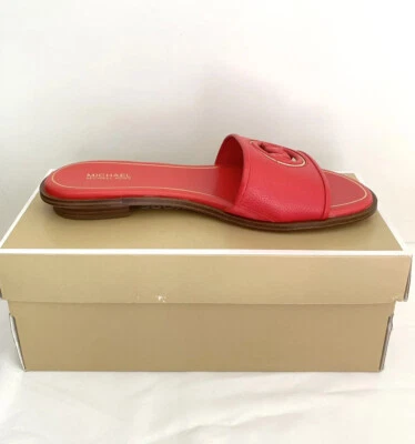 MICHAEL KORS Deanna Corte Deslizable Cuero Caído DK Sangría Talla 8 Foto 1 de 4