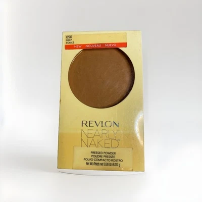 REVLON NEARLY NAKED PRESSED POWDER FOUNDATION #050 DEEP FONCE Sealed. READ - Image 1 of 3