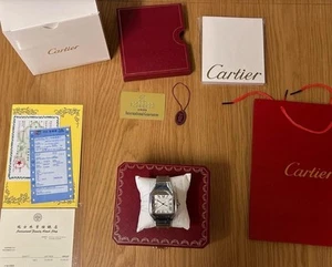 Cartier Santos Silver Men's Watch - 1564 - Picture 1 of 3