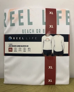 Paquete de 1 camisa para mujer Reel Life Jax Beach manga larga protección UV blanca talla XL - Imagen 1 de 7