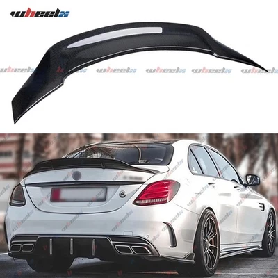 ALERÓN MALETERO FIBRA CARBONO HIGHKICK ESTILO R PARA MERCEDES BENZ W205 C43 C63 15-21 Foto 1 de 4
