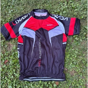 LIXADA Pro Functional Cycling Jersey Women's Short Sleeve Black Red EU S - Picture 1 of 10