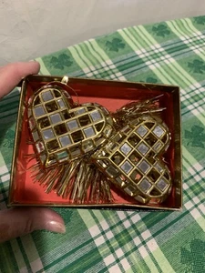 ❤️Vintage Disco verspiegeltes Herz Liebe Weihnachtsschmuck 2" - Bild 1 von 10
