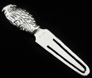 Sterling Silver OWL Bookmark, Late 20th Century - Picture 1 of 10