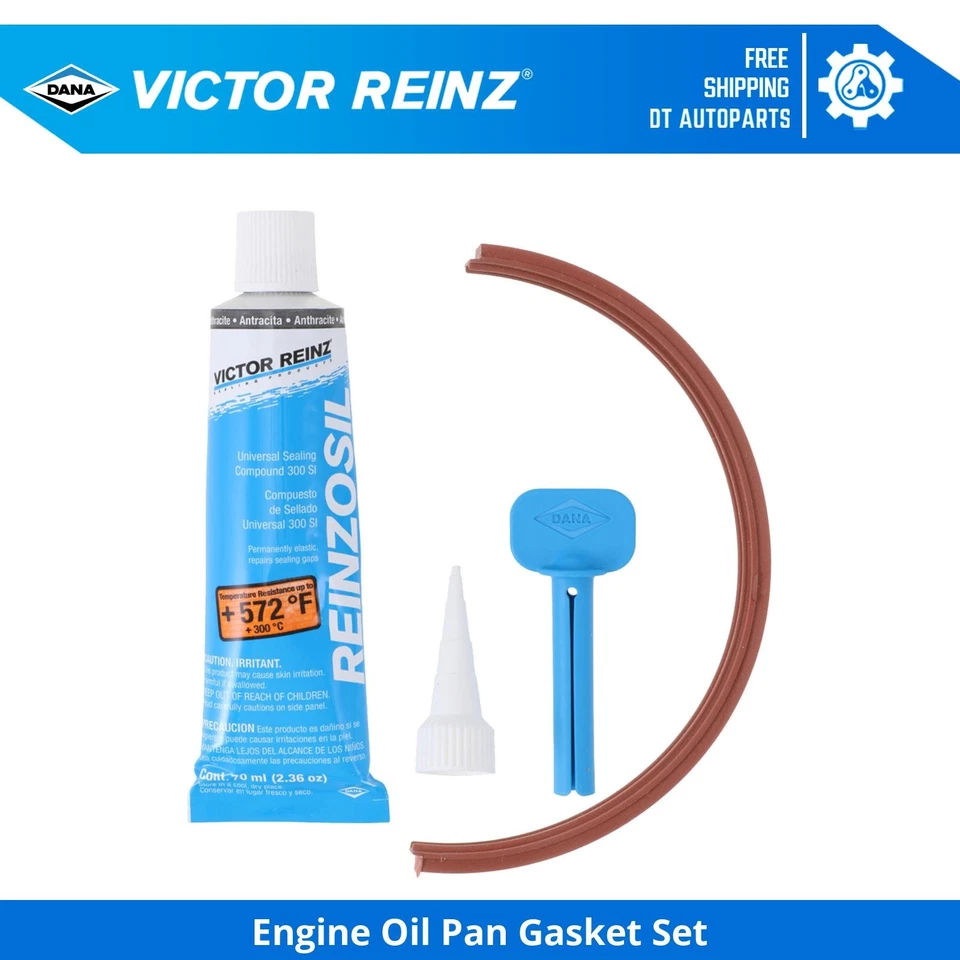 For 1989-1995 Mercury Sable 3.8L V6 Engine Oil Pan Gasket Set Victor Reinz 1990 - Image 1 of 1