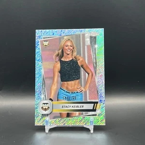 2025 Topps Chrome WWE Stacy Keibler /199 Aqua Shimmer Refractor Card Color Match - Picture 1 of 2