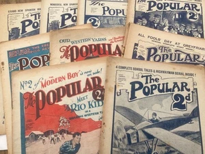 10 Vintage Issues The Popular Comic Story Magazine 1920s - Foto 1 di 11