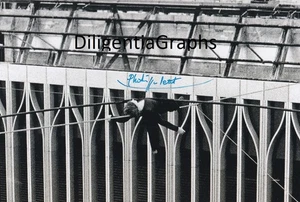 Phillipe Petit Signed Autographed 4x6 French Highwire Artist World Trade Center - Picture 1 of 2