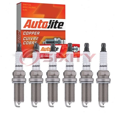 6 pc Autolite Copper Core Spark Plugs for 2002-2008 Nissan Maxima Ignition qv - Image 1 of 4