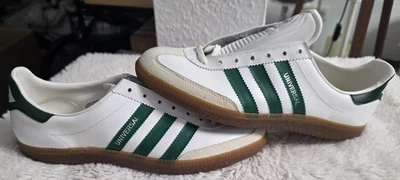 Vintage Adidas Universal 1980er – grüne Streifen – Sehr guter Zustand – Größe 44 - Bild 1 von 4
