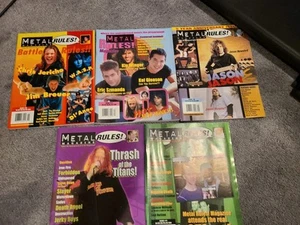 Metal Rules! Magazine Lot 5 Issues 11 12 13 15 16 Chris Jericho Jason Newsted - Picture 1 of 6