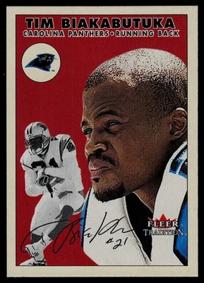 2000 Fleer Tradition #124 Tim Biakabutuka Carolina Panthers - Image 1 of 2