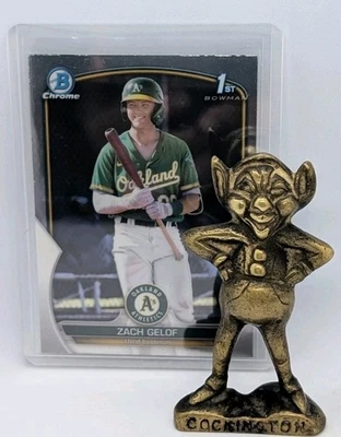2023 Bowman 1st Chrome Zach Gelof #BCP-1 Oakland Athletics - Image 1 of 3