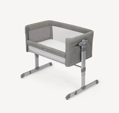 Joie Roomie Glide Gliding Bedside Crib - Foggy Grey - Image 1 of 4