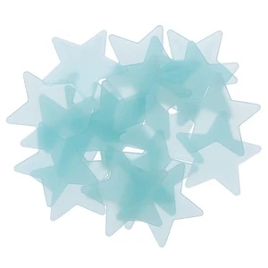 18 Pezzi Adesivi Murali in Plastica Fluorescente Stelle Bagliore nel Buio, Blu - Foto 1 di 6