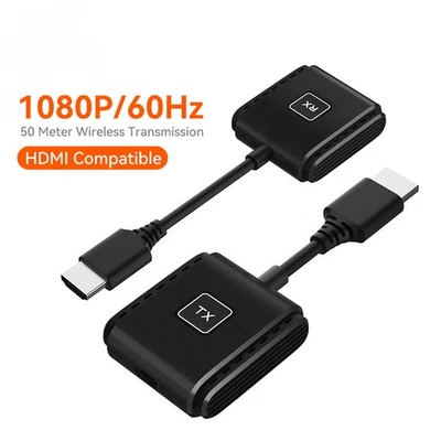50M Typ C USB C Wireless Transmitter & HDMI Empfänger 4K Extender 2,4/5G Adapter - Bild 1 von 4