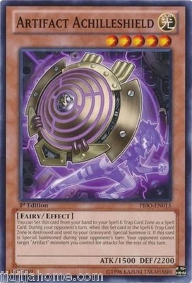 PRIO EN015 1ST ED 3X  ARTIFACT ACHILLESHIELD COMMON CARDS - Image 1 of 2