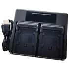 Dual USB Battery Charger for Canon BP-820 BP-828 HF G60 G50 G40 G30 G25 G21 G20