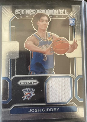 2021-22 PANINI Prizm Josh Giddey Silver Patch (Hot Rookie) - Image 1 of 2