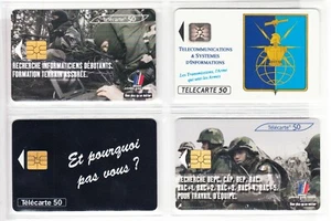 4 TELECARTE / PHONE CARD .. FRANCE 50U PACK ARMEE ARMY MILITAIRE MIX PUCE C.15€ - Imagen 1 de 1