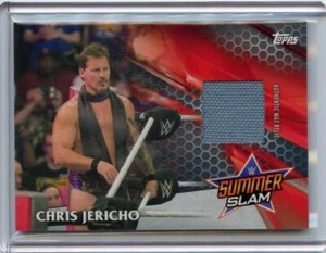 2017 Topps WWE Summer Slam Chris Jericho Used Mat Relic Card Numbered 297/299 - Bild 1 von 2